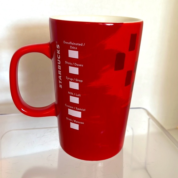 Starbucks 2014 Red Christmas Blend Ceramic Mug with logo - Picture 2 of 4